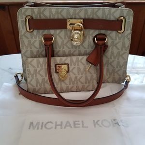 Michael Kors Signature Print Satchel and Wallet